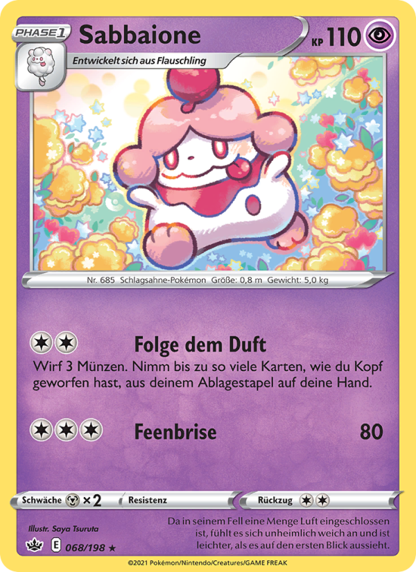 Sabbaione 68 — Chilling Reign (German Pokémon TCG card)