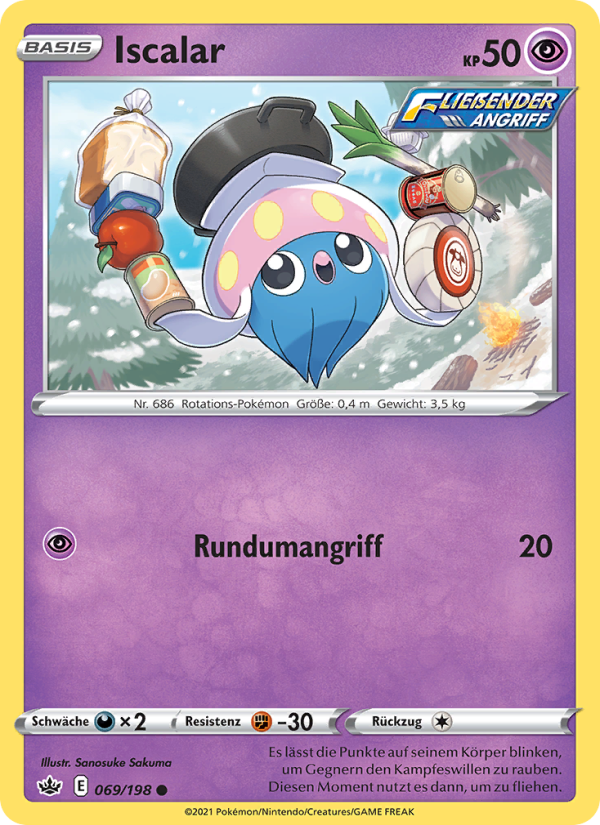 Iscalar 69 — Chilling Reign (German Pokémon TCG card)