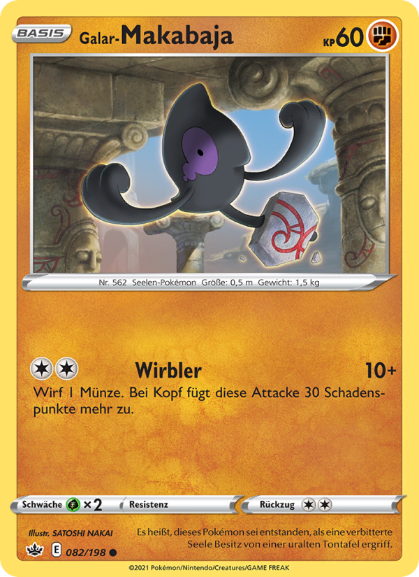 Galar-Makabaja 82 — Chilling Reign (German Pokémon TCG card)