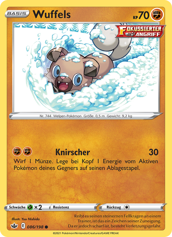 Wuffels 86 — Chilling Reign (German Pokémon TCG card)