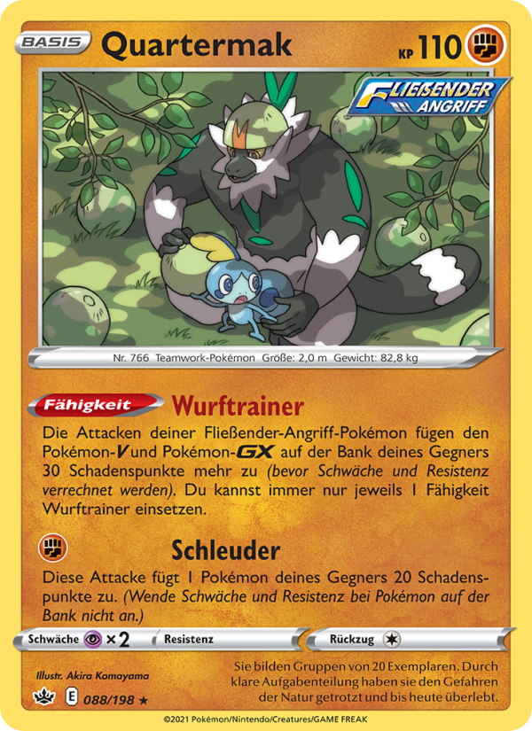 Quartermak 88 — Chilling Reign (German Pokémon TCG card)