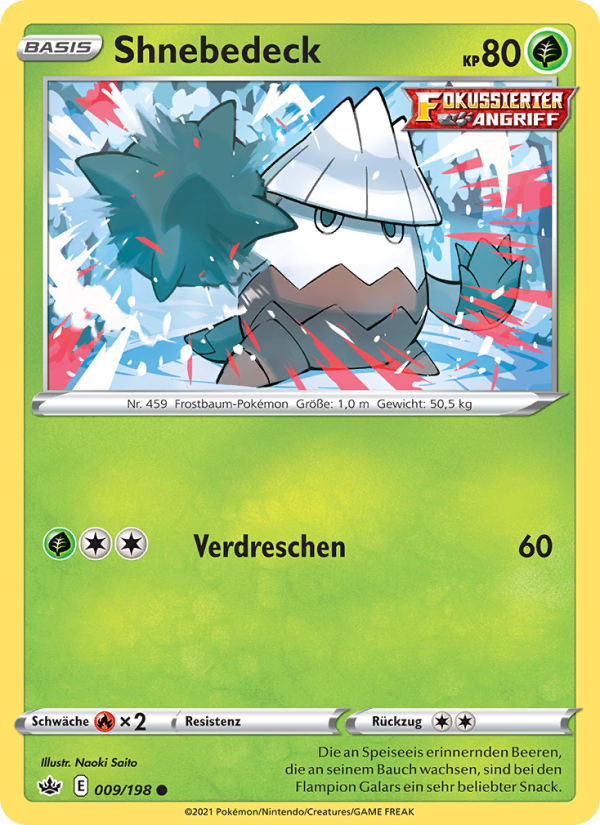 Shnebedeck 9 — Chilling Reign (German Pokémon TCG card)