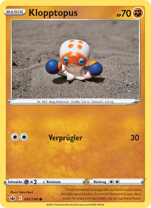 Klopptopus 91 — Chilling Reign (German Pokémon TCG card)