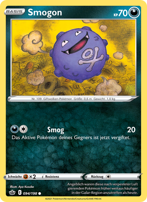 Smogon 94 — Chilling Reign (German Pokémon TCG card)