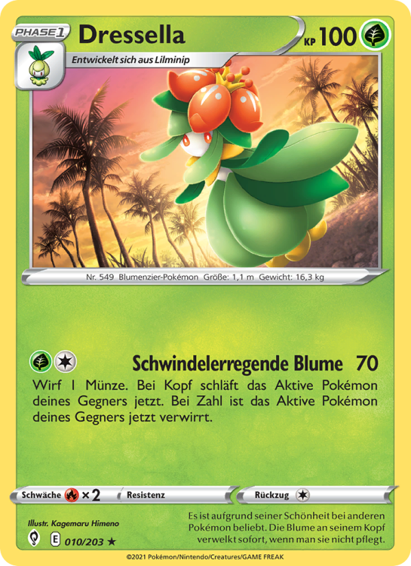 Dressella 10 — Evolving Skies (German Pokémon TCG card)