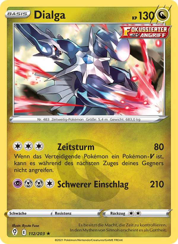 Dialga 112 — Evolving Skies (German Pokémon TCG card)