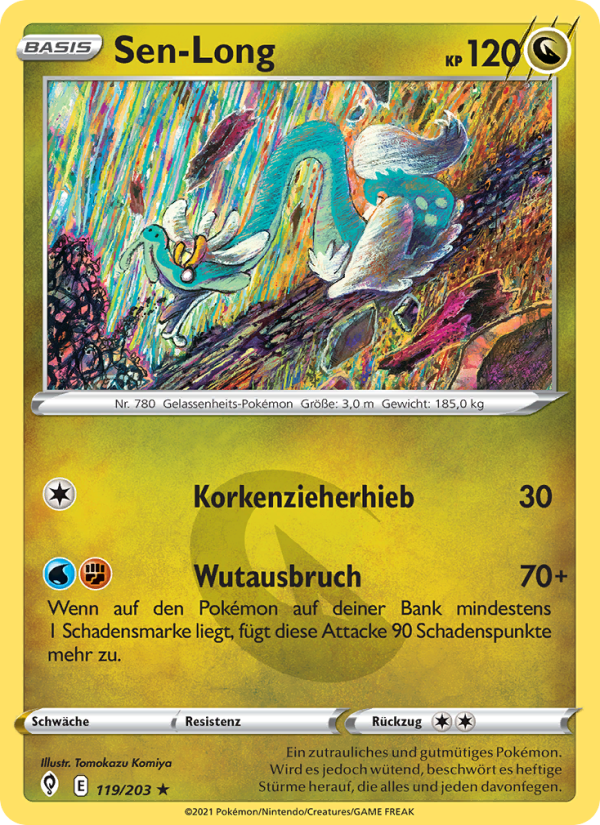 Sen-Long 119 — Evolving Skies (German Pokémon TCG card)
