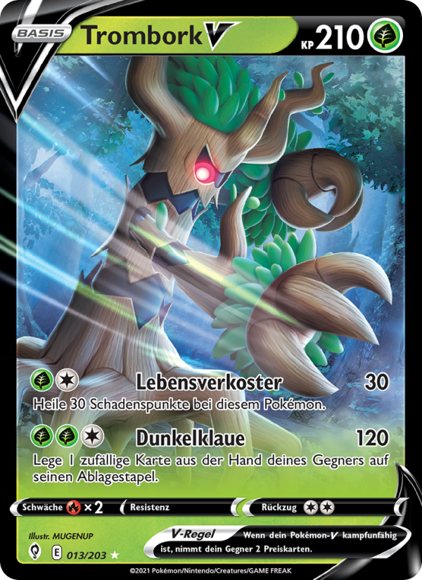 Trombork V 13 — Evolving Skies (German Pokémon TCG card)