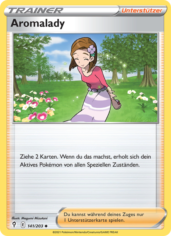 Aromalady 141 — Evolving Skies (German Pokémon TCG card)
