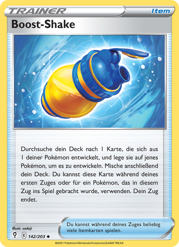 Boost-Shake 142 — Evolving Skies (German Pokémon TCG card)