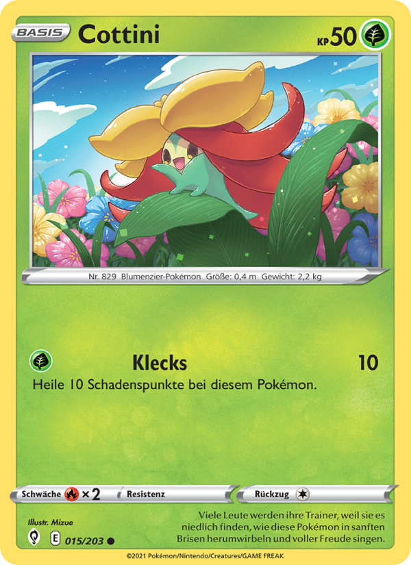 Cottini 15 — Evolving Skies (German Pokémon TCG card)