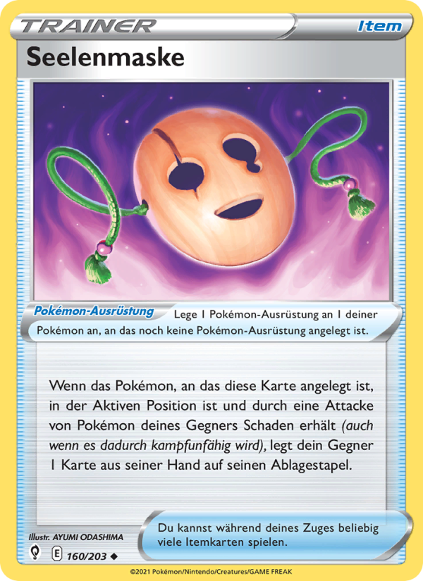Seelenmaske 160 — Evolving Skies (German Pokémon TCG card)