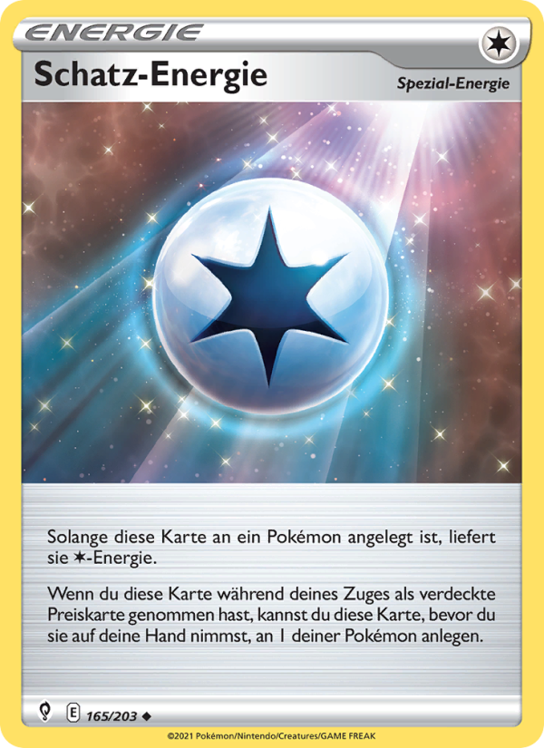Schatz-Energie 165 — Evolving Skies (German Pokémon TCG card)