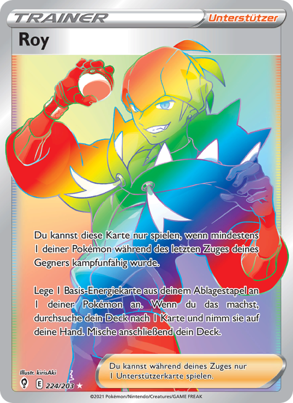 Roy 224 — Evolving Skies (German Pokémon TCG card)