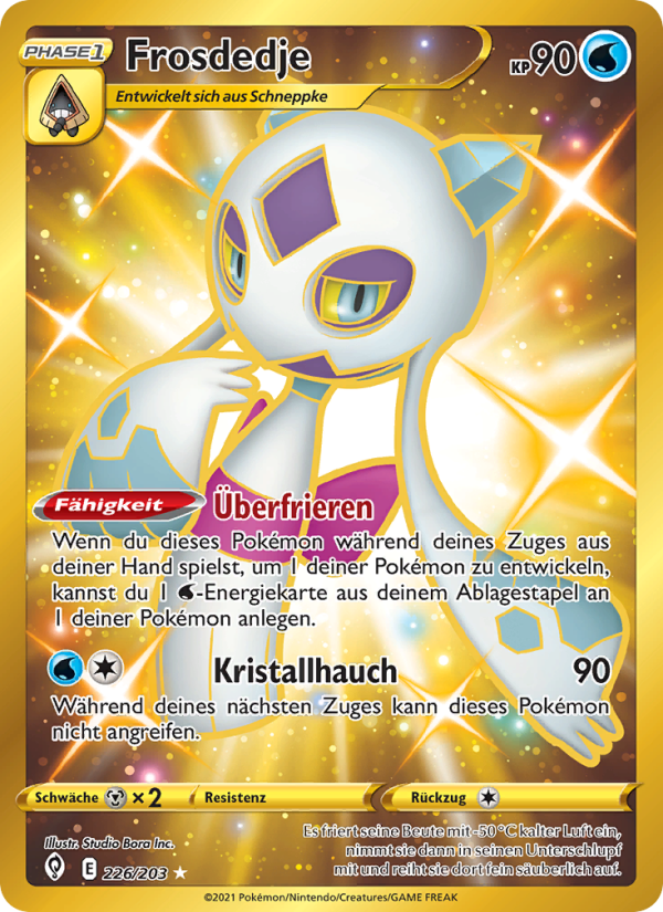 Frosdedje 226 — Evolving Skies (German Pokémon TCG card)