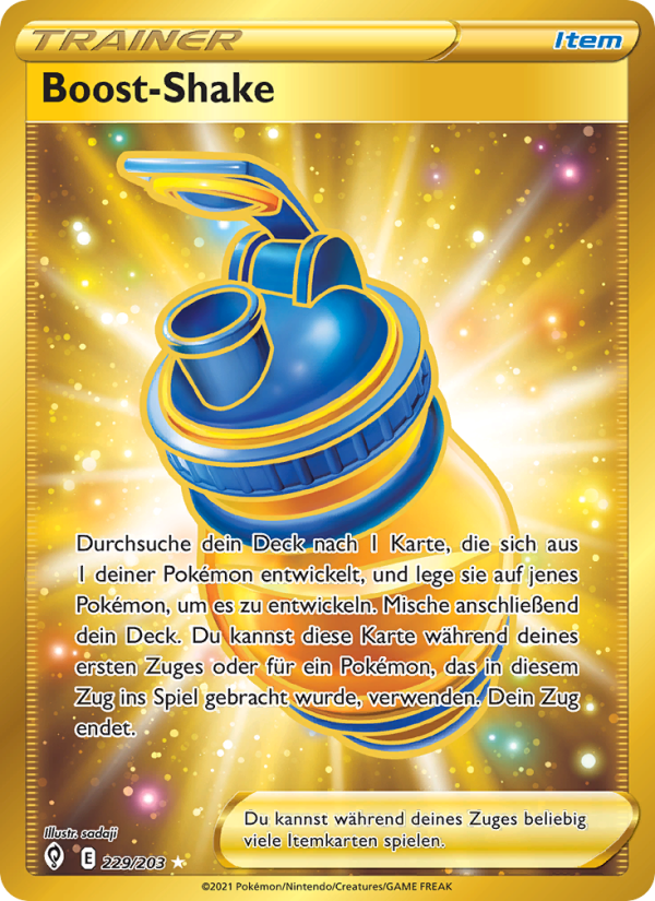 Boost-Shake 229 — Evolving Skies (German Pokémon TCG card)