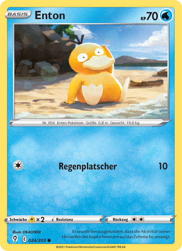Enton 24 — Evolving Skies (German Pokémon TCG card)