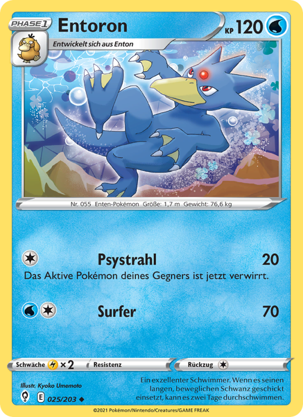Entoron 25 — Evolving Skies (German Pokémon TCG card)