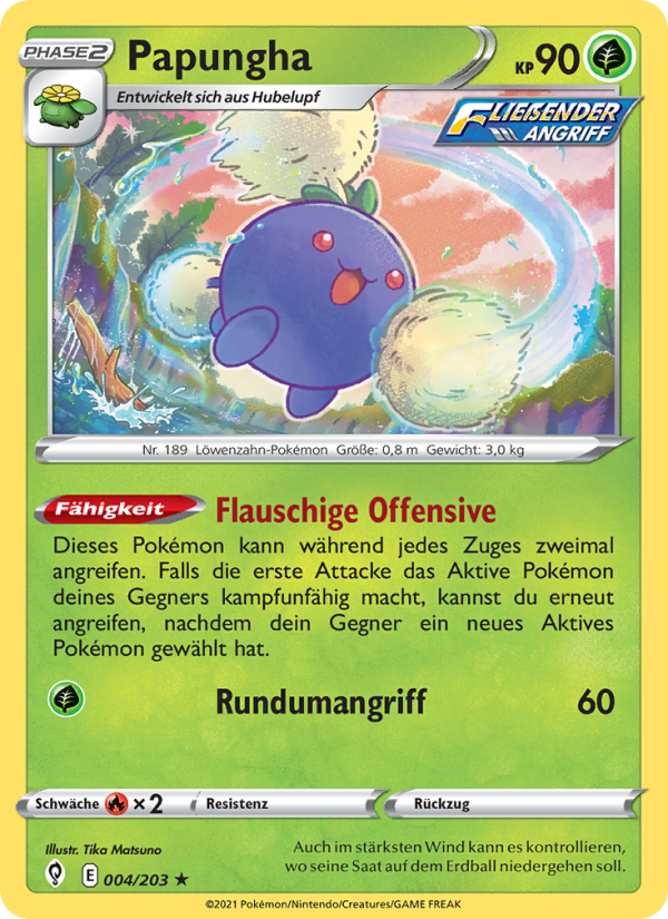 Papungha 4 — Evolving Skies (German Pokémon TCG card)