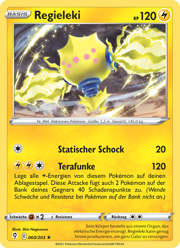 Regieleki 60 — Evolving Skies (German Pokémon TCG card)