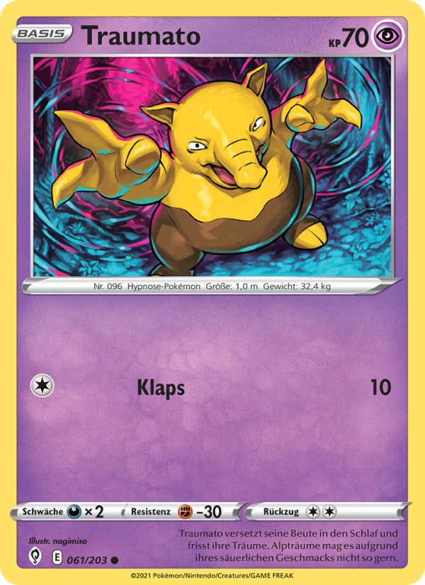 Traumato 61 — Evolving Skies (German Pokémon TCG card)