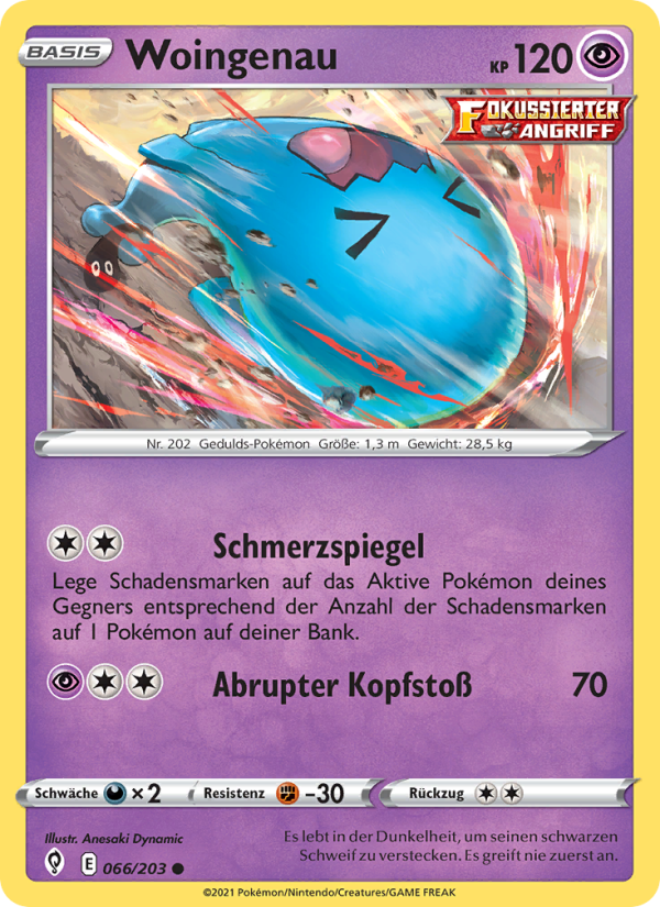 Woingenau 66 — Evolving Skies (German Pokémon TCG card)