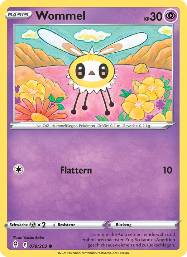 Wommel 78 — Evolving Skies (German Pokémon TCG card)