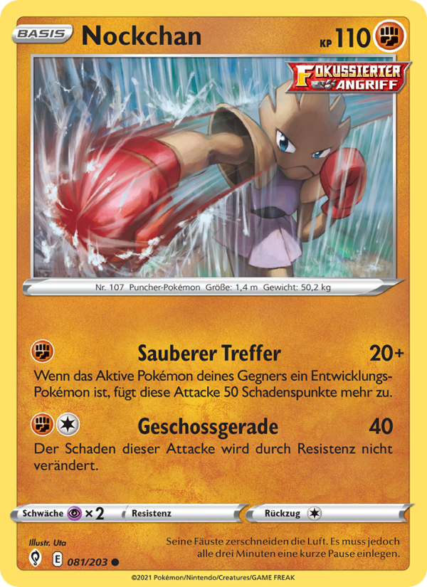 Nockchan 81 — Evolving Skies (German Pokémon TCG card)