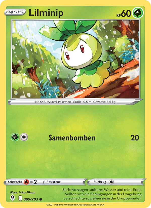 Lilminip 9 — Evolving Skies (German Pokémon TCG card)