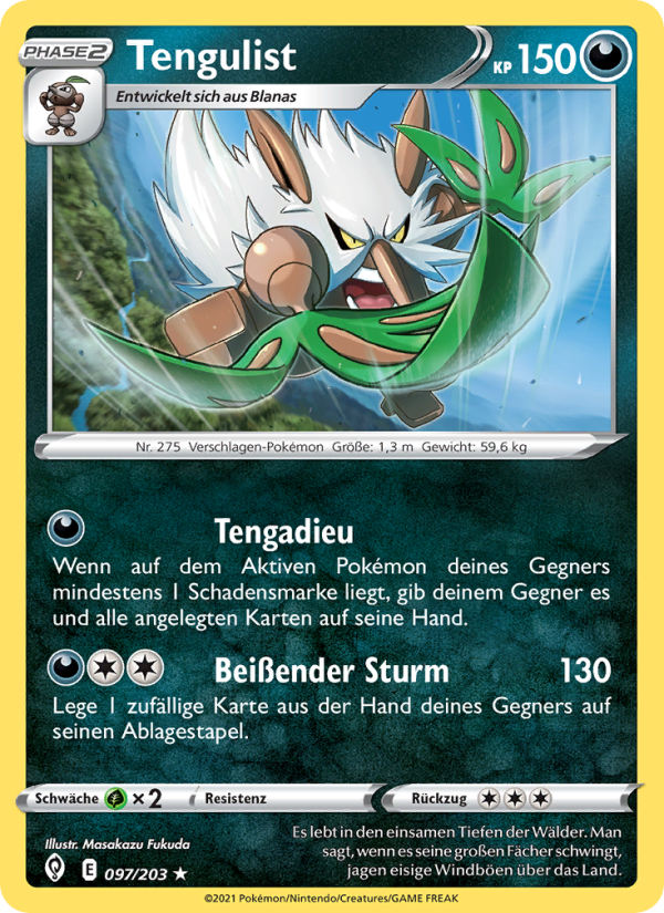 Tengulist 97 — Evolving Skies (German Pokémon TCG card)