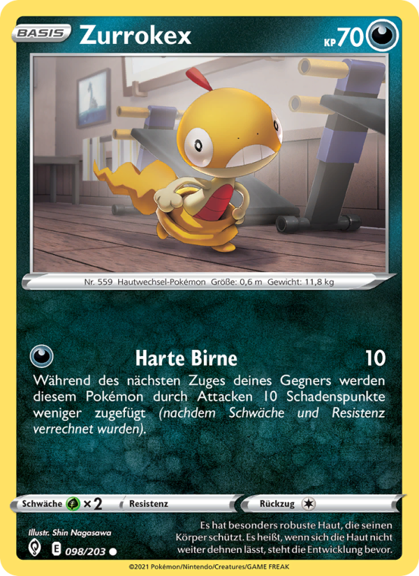 Zurrokex 98 — Evolving Skies (German Pokémon TCG card)