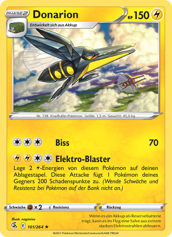 Donarion 101 — Fusion Strike (German Pokémon TCG card)