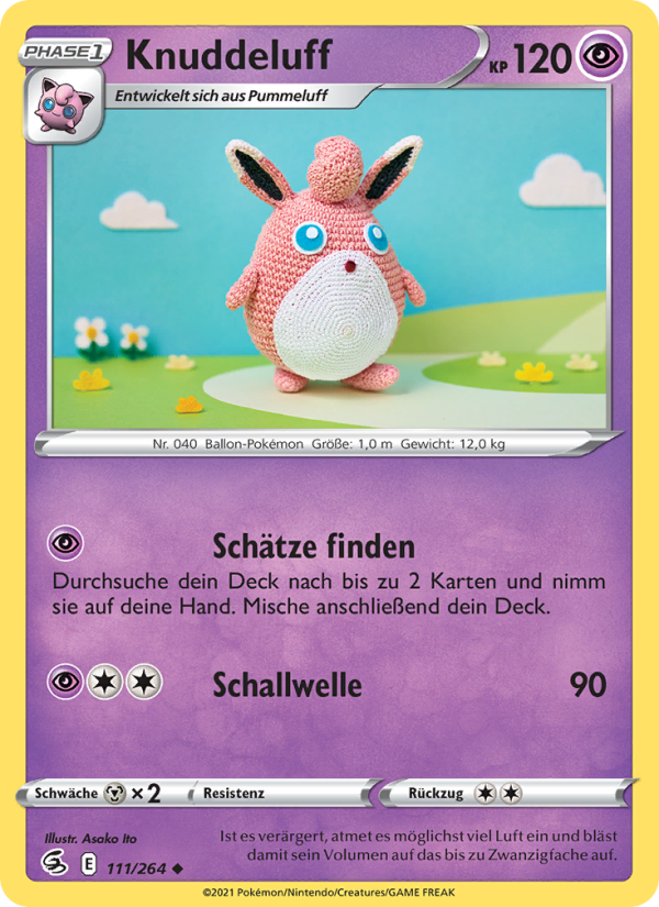 Knuddeluff 111 — Fusion Strike (German Pokémon TCG card)