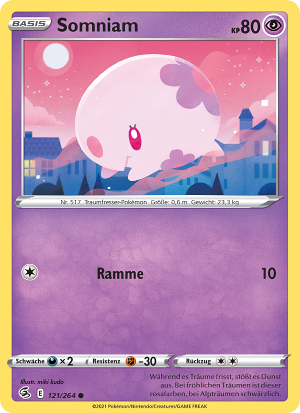 Somniam 121 — Fusion Strike (German Pokémon TCG card)
