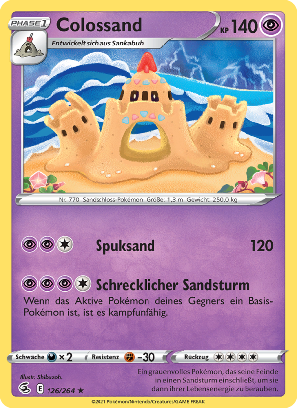 Colossand 126 — Fusion Strike (German Pokémon TCG card)