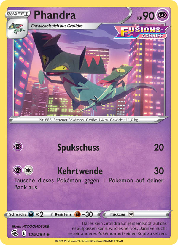 Phandra 129 — Fusion Strike (German Pokémon TCG card)