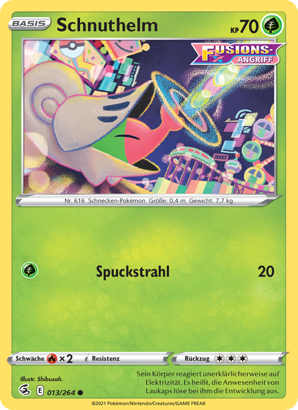 Schnuthelm 13 — Fusion Strike (German Pokémon TCG card)