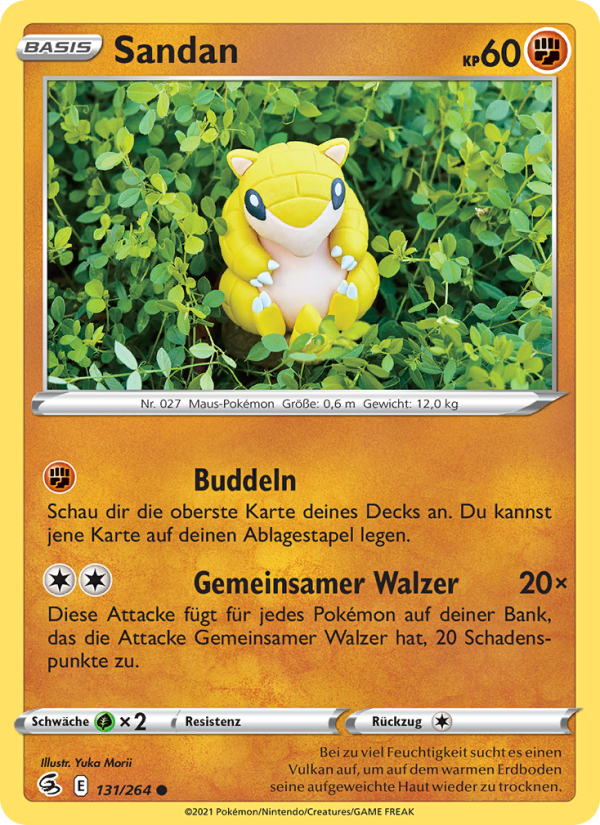 Sandan 131 — Fusion Strike (German Pokémon TCG card)