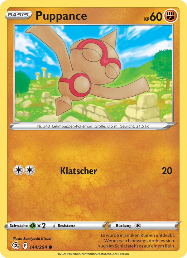 Puppance 144 — Fusion Strike (German Pokémon TCG card)