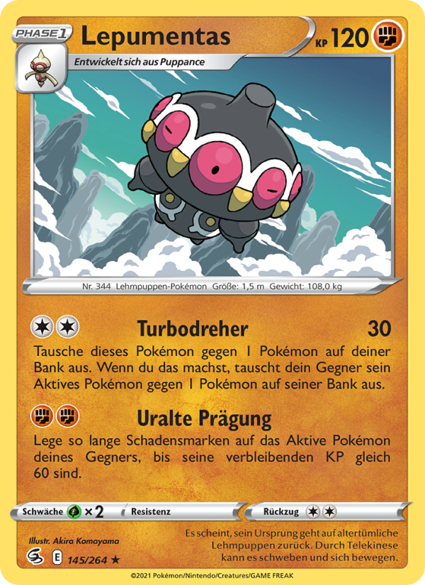 Lepumentas 145 — Fusion Strike (German Pokémon TCG card)