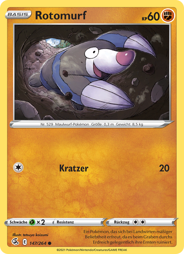 Rotomurf 147 — Fusion Strike (German Pokémon TCG card)