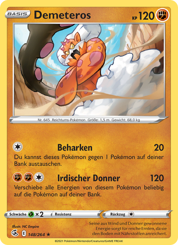 Demeteros 148 — Fusion Strike (German Pokémon TCG card)