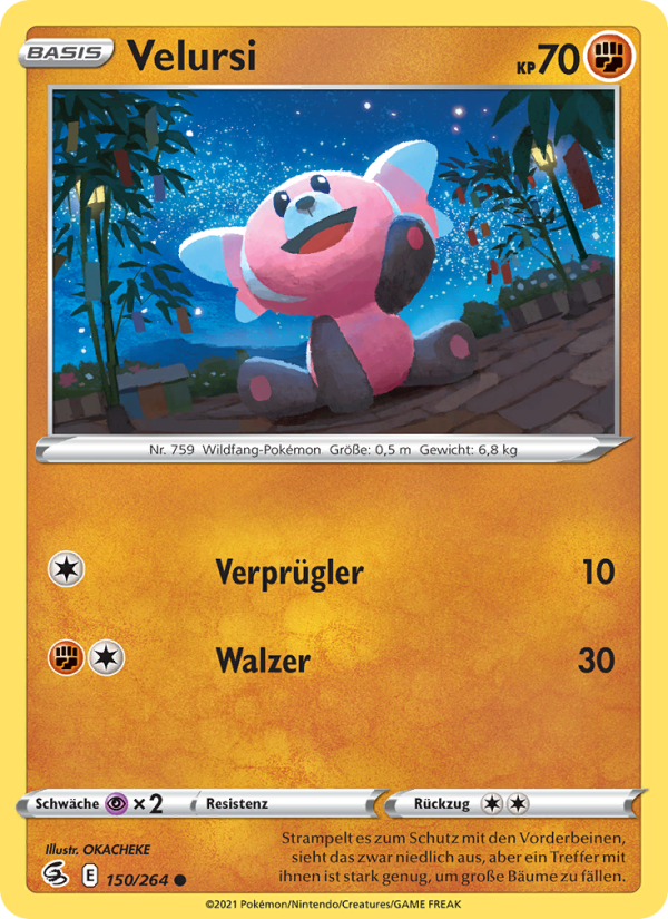 Velursi 150 — Fusion Strike (German Pokémon TCG card)