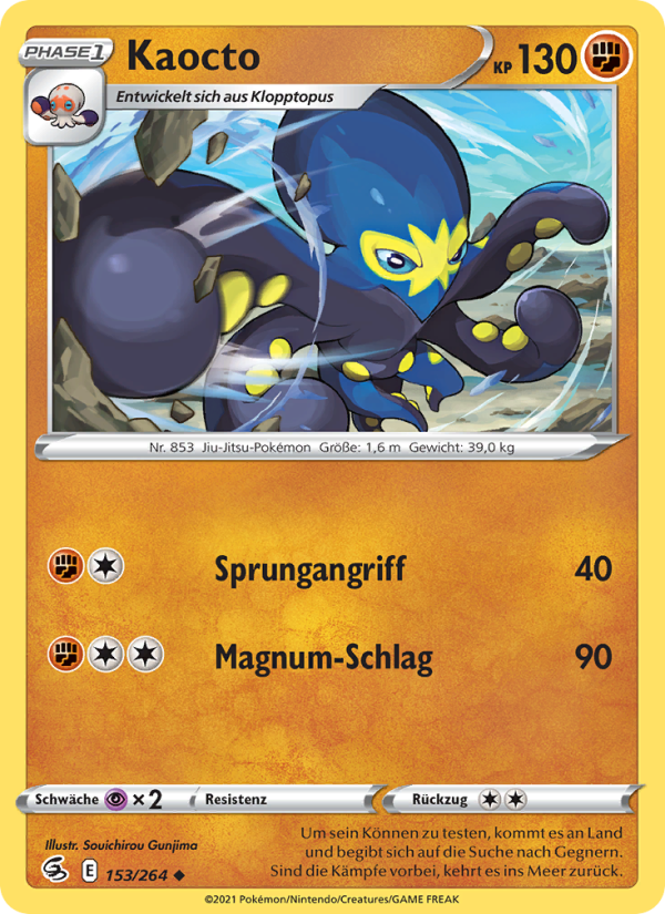 Kaocto 153 — Fusion Strike (German Pokémon TCG card)