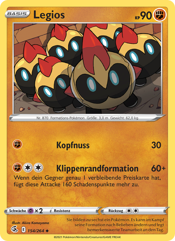 Legios 154 — Fusion Strike (German Pokémon TCG card)