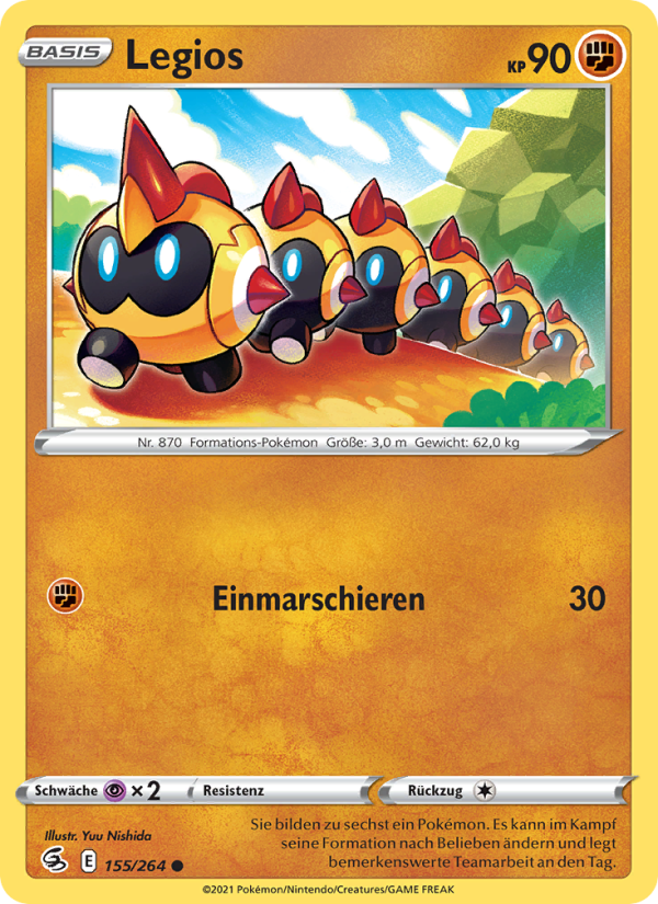 Legios 155 — Fusion Strike (German Pokémon TCG card)