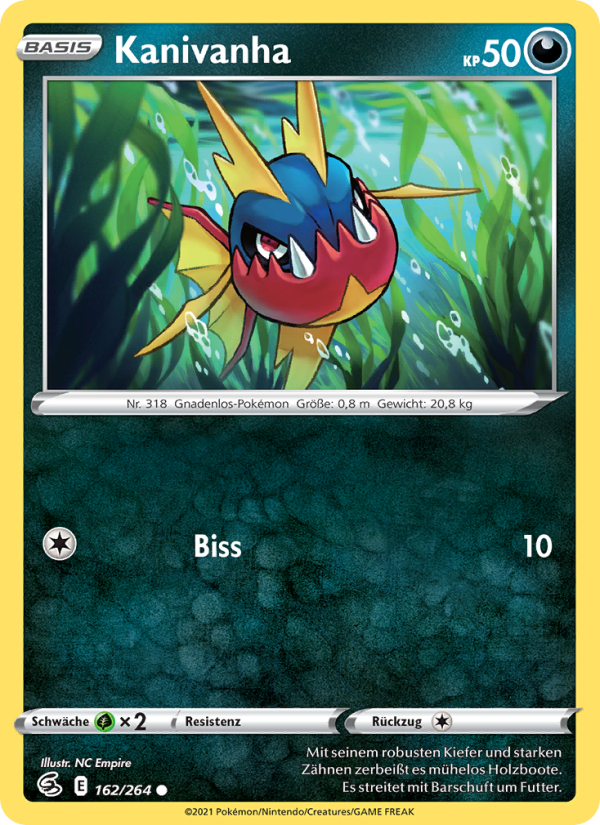 Kanivanha 162 — Fusion Strike (German Pokémon TCG card)