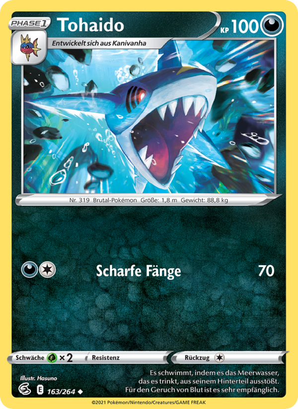 Tohaido 163 — Fusion Strike (German Pokémon TCG card)
