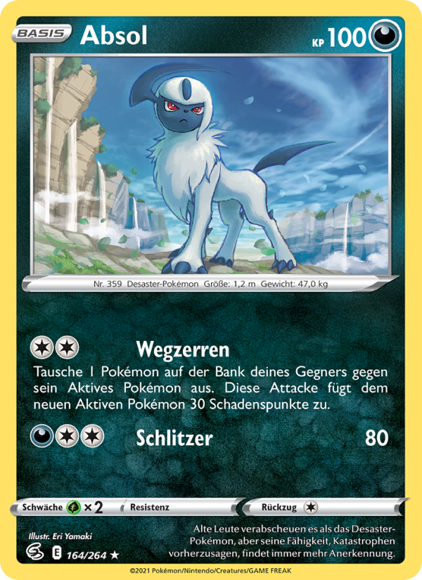 Absol 164 — Fusion Strike (German Pokémon TCG card)