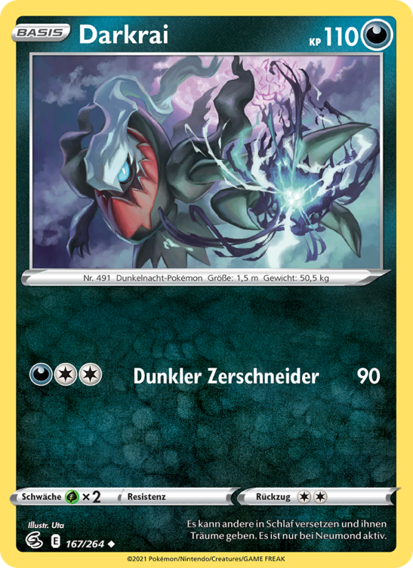 Darkrai 167 — Fusion Strike (German Pokémon TCG card)